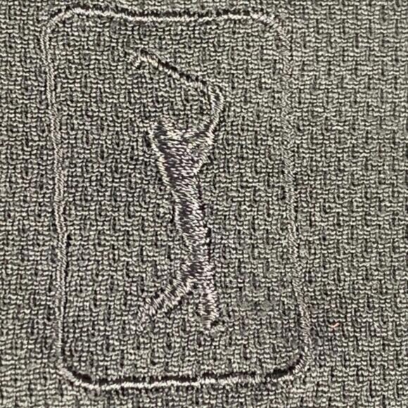 PGA Tour Mens Size L Airflu Long Sleeve Polo Shirt Black - Picture 10 of 11